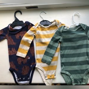 3-Pack Carters Long Sleeve Onesies